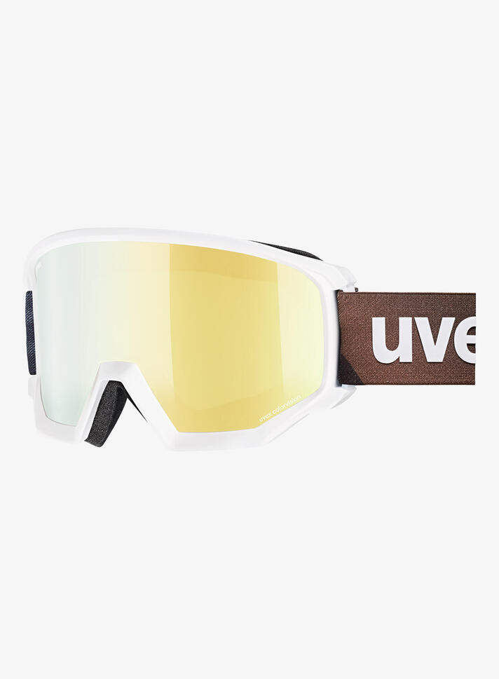 Gogle narciarskie Uvex Athletic CV - white/gold/colorvision/green