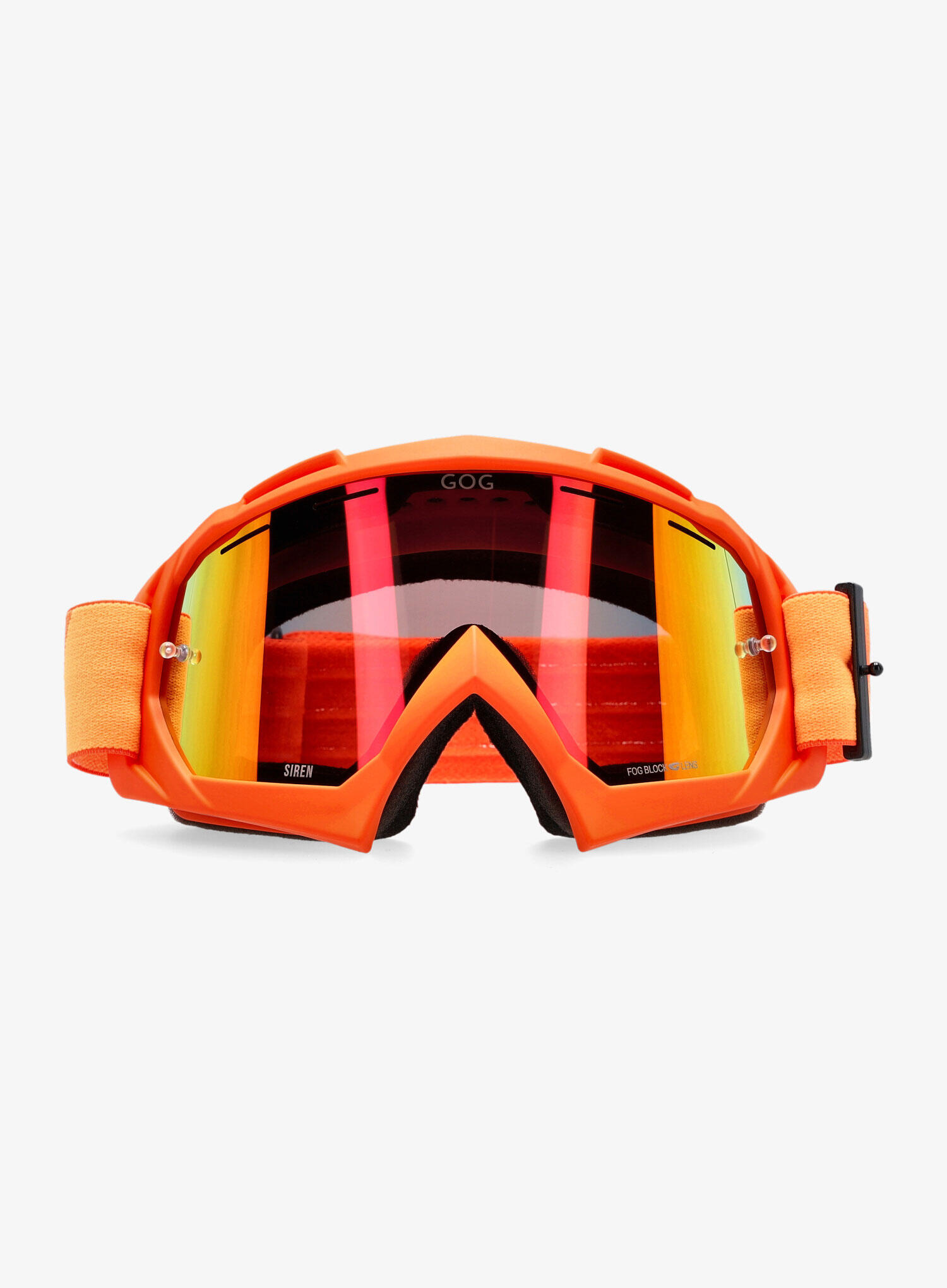 Gogle rowerowe GOG Siren - red/matt neon orange 1/6