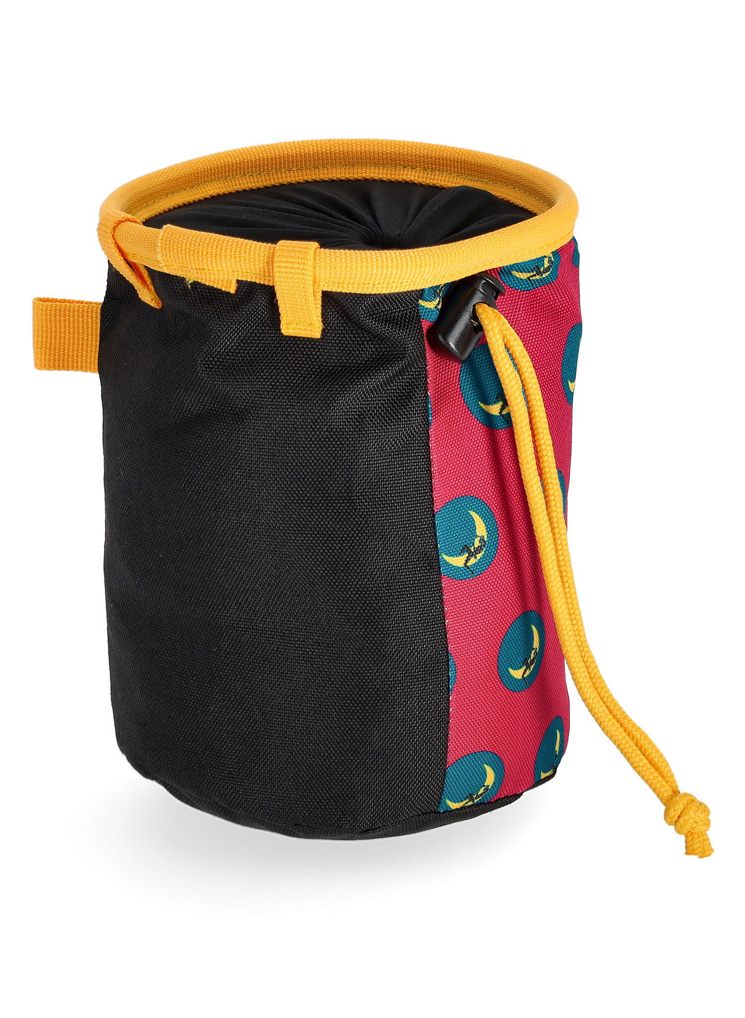 Woreczek na magnezję La Sportiva Climbing On The Moon Chalk Bag - fucsia/giallo 3/7
