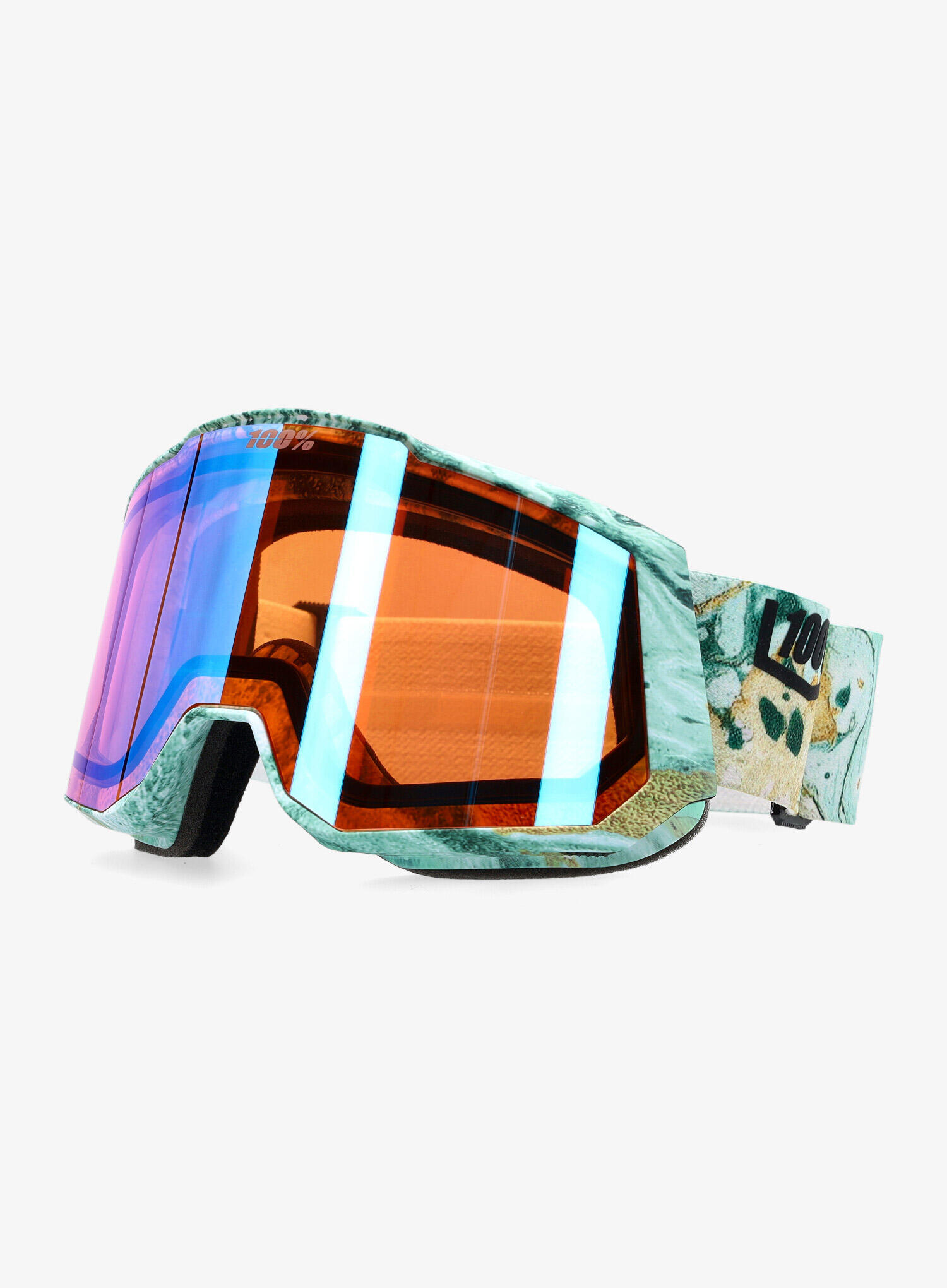 Gogle narciarskie 100% Snowcraft XL Hiper - fossil express/mirror copper 5/7