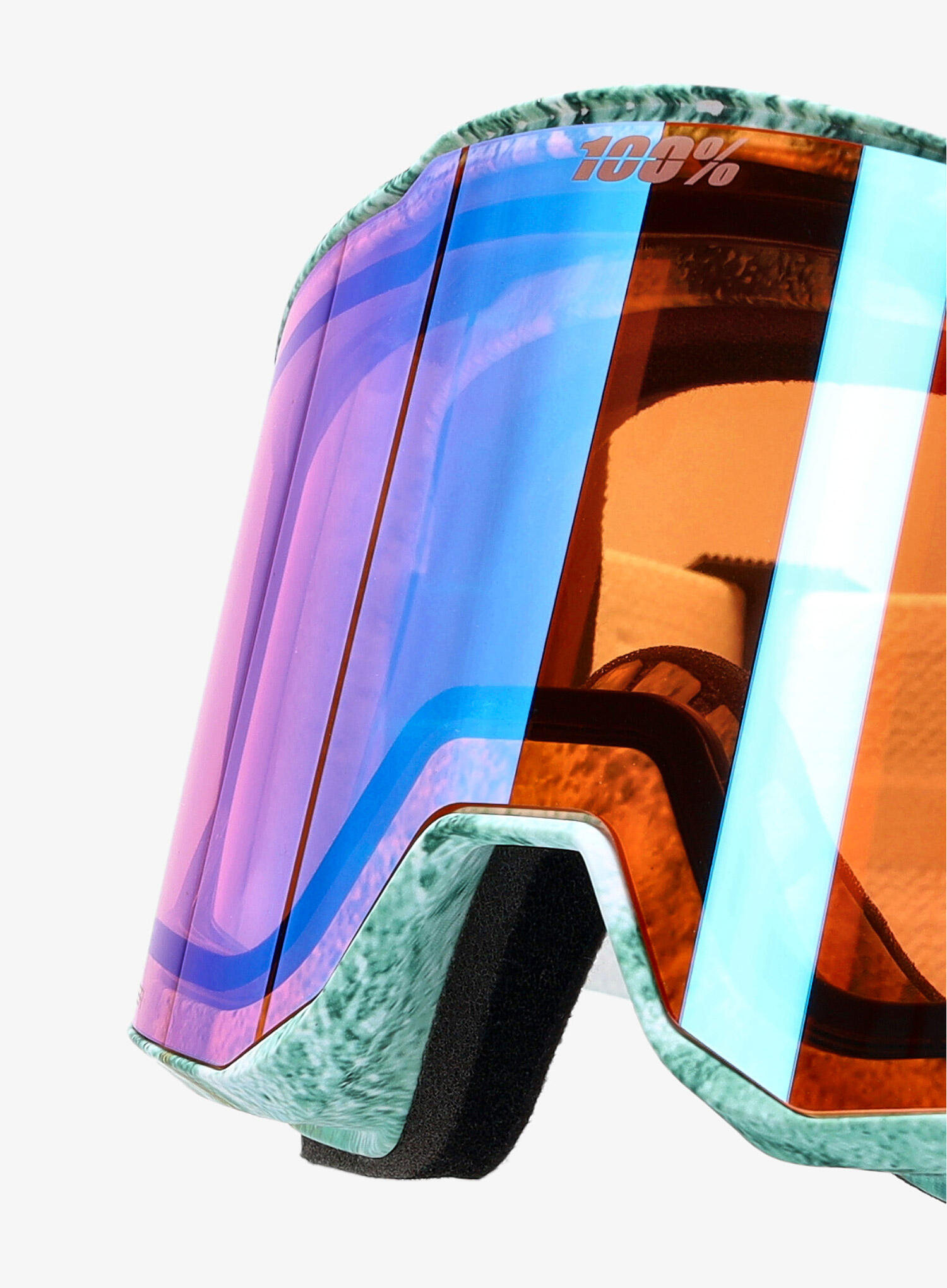 Gogle narciarskie 100% Snowcraft XL Hiper - fossil express/mirror copper 6/7