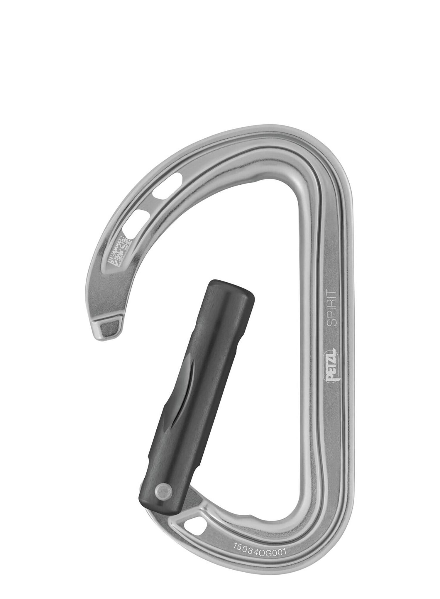 Mosquetón Spirit Petzl aluminio derecho Keylock 23 kN estándar 35–39 g 3/3