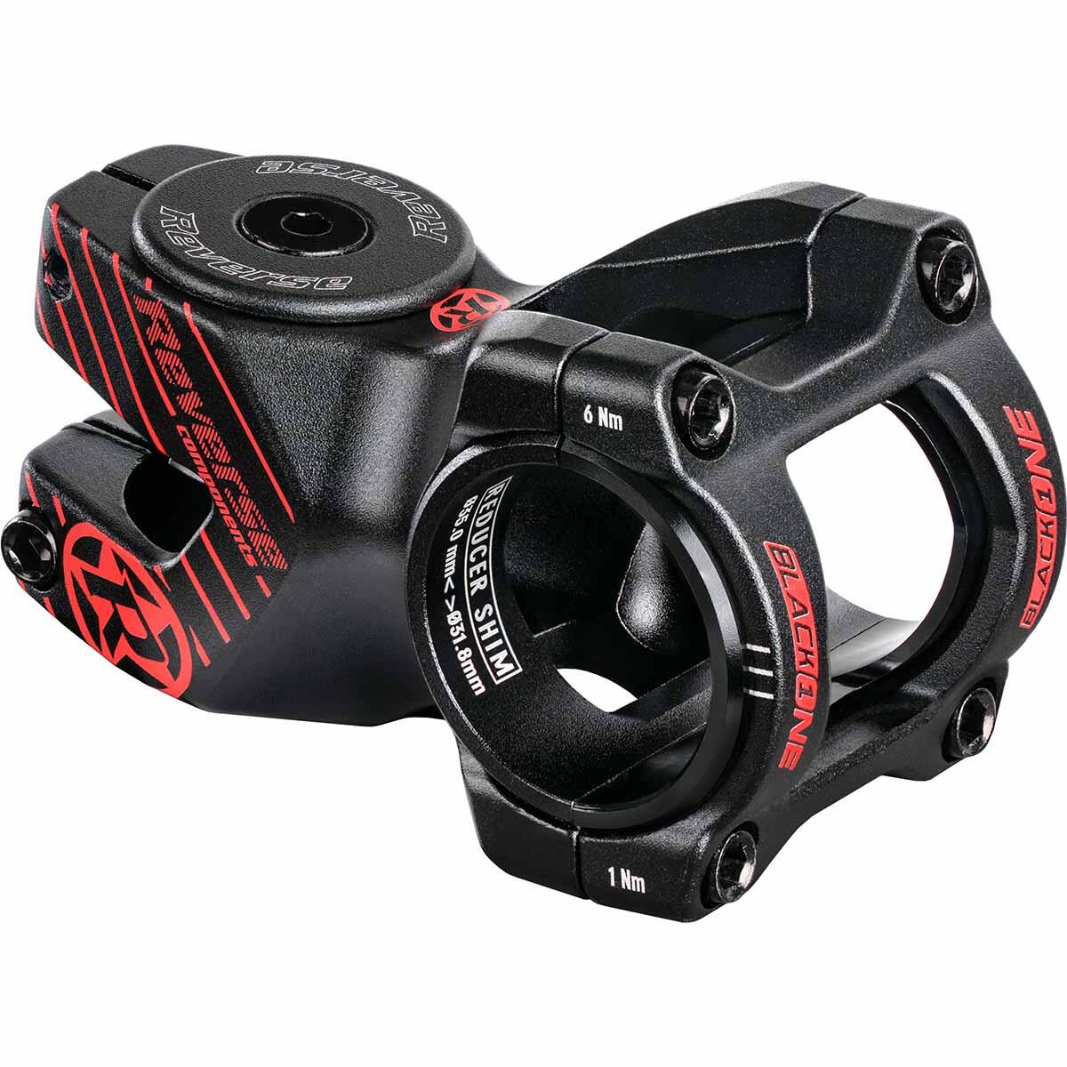 REVERSE Black ONE D-2 stuurpen 50 mm - zwart/rood