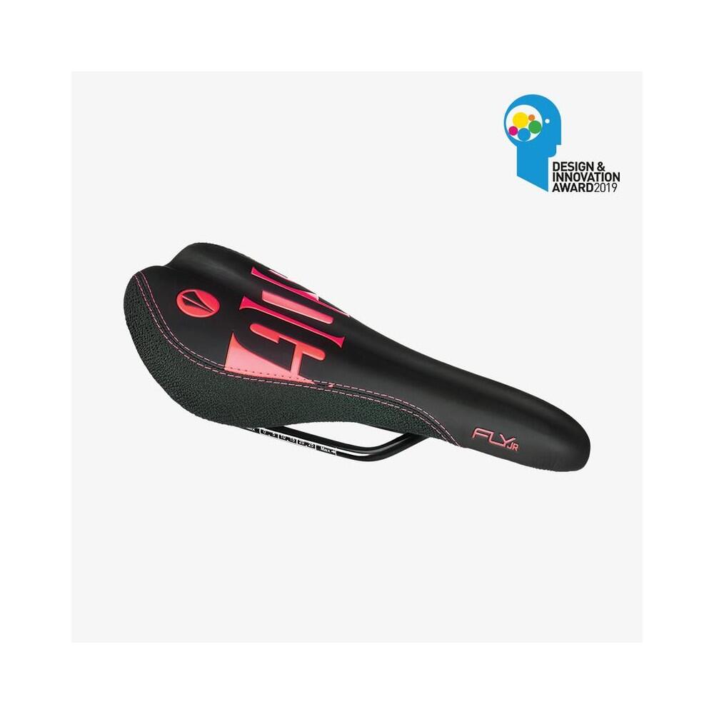 FLY JUNIOR STEEL RAIL SADDLE Black/Red Accents 3/3