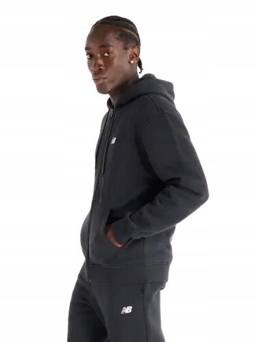 SWEAT-SHIRT HOMME NEW BALANCE AVEC CAPUCHE FERMETURE ÉCLAIR 3/4