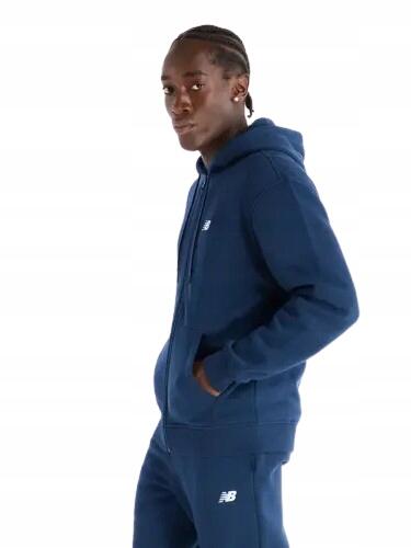 SWEAT-SHIRT HOMME NEW BALANCE AVEC CAPUCHE FERMETURE ÉCLAIR 3/4
