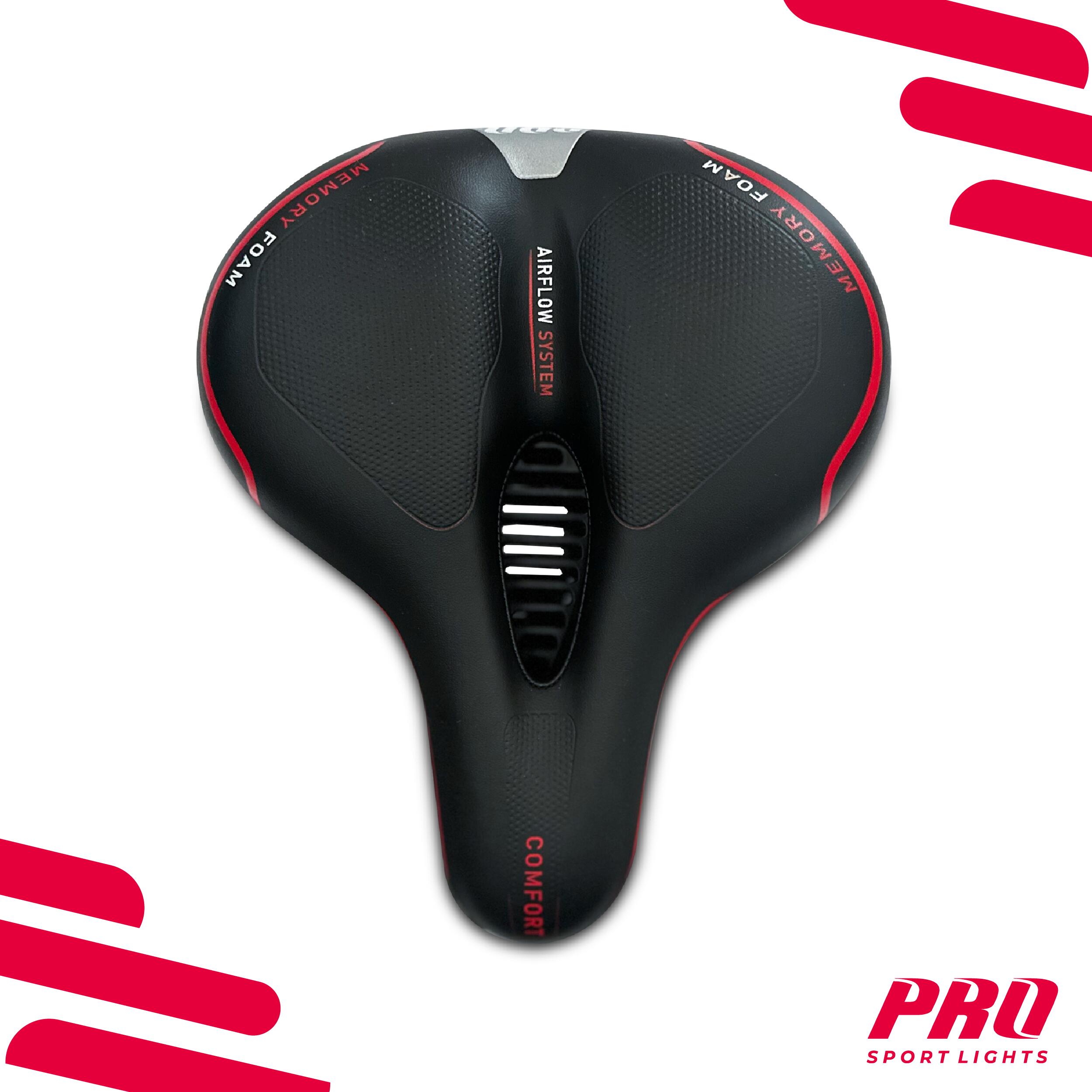 Sella da bicicletta Memory Foam Comfort - Nero - Donna/ Uomo 4/7