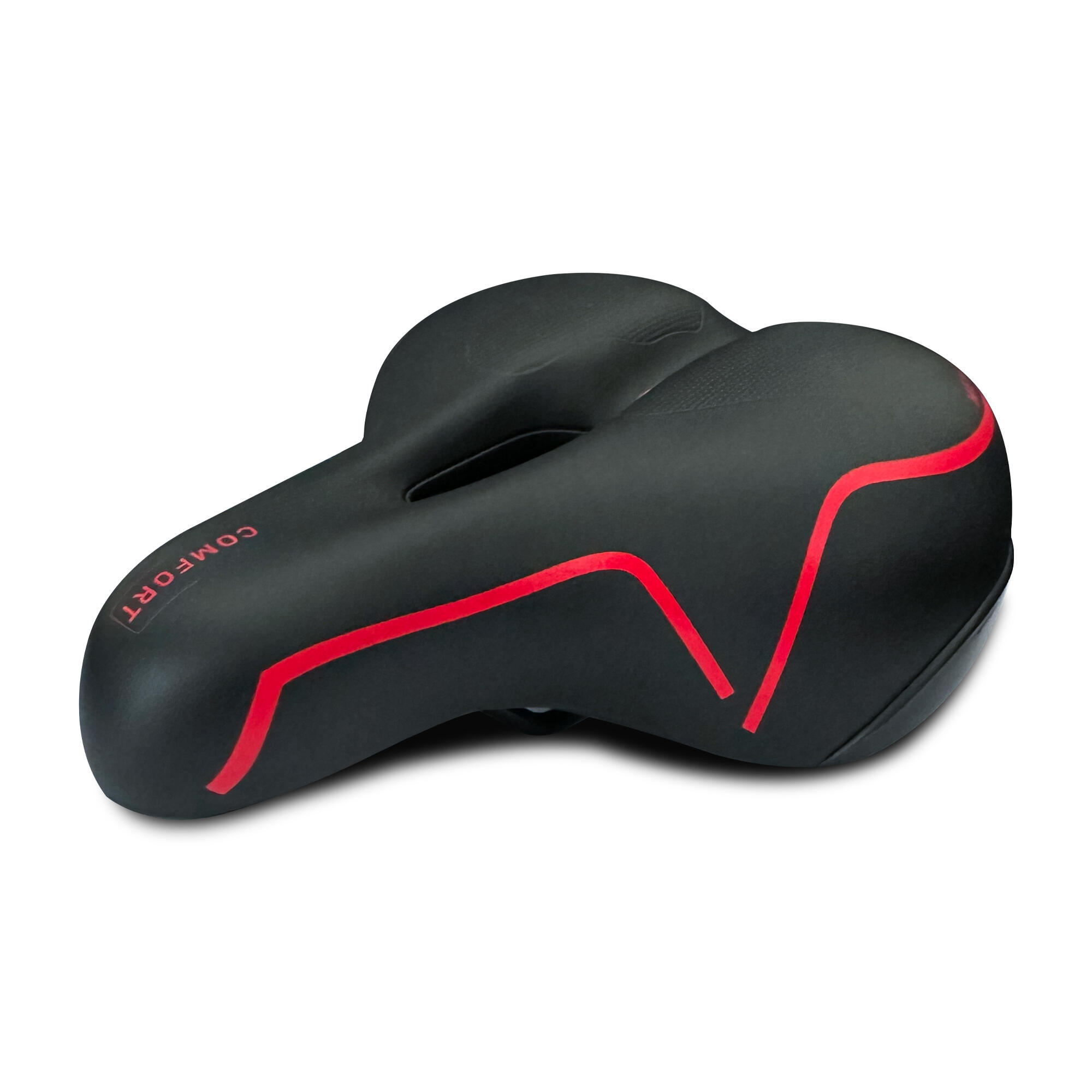 PRO SPORT LIGHTS Sella da bicicletta Memory Foam Comfort - Nero - Donna/ Uomo