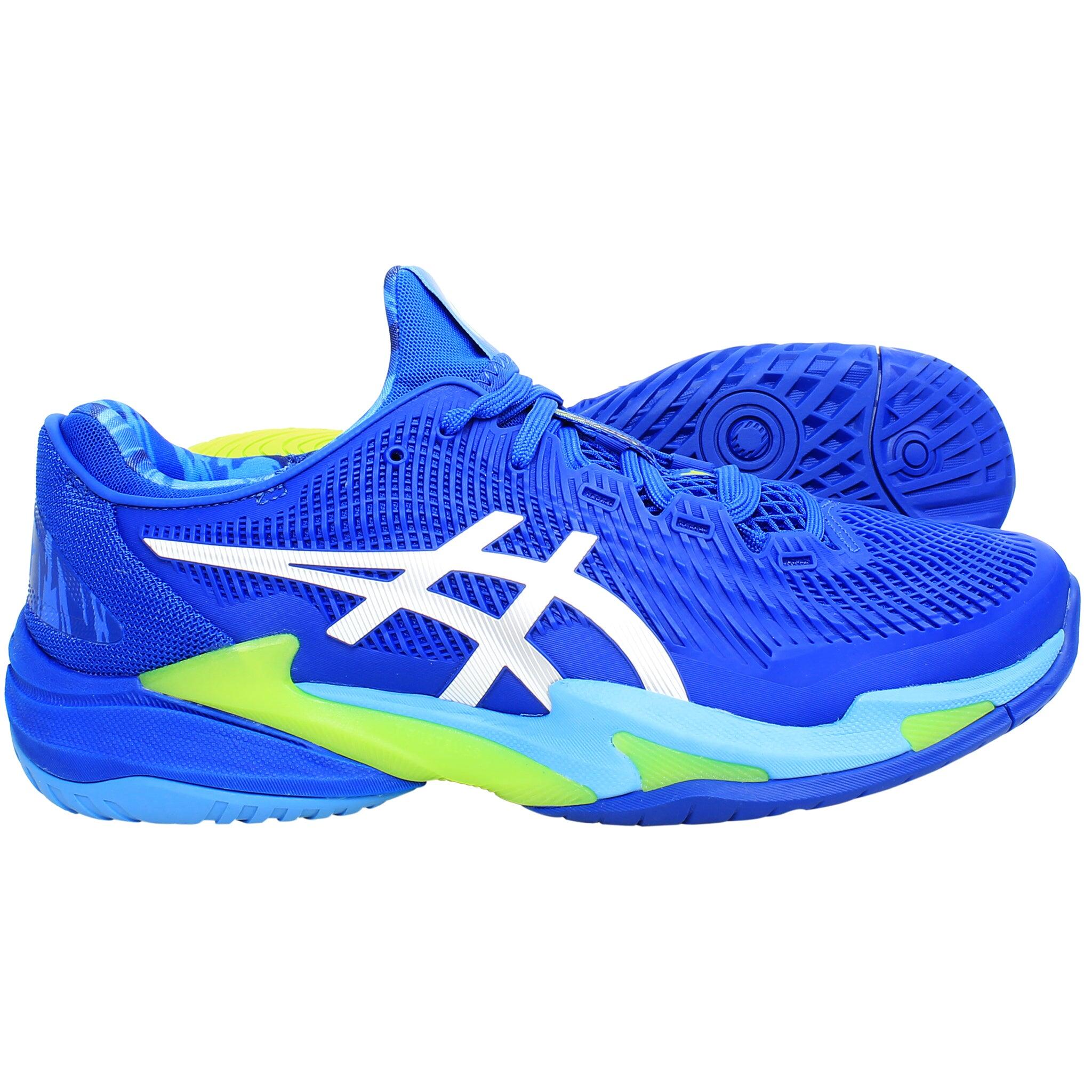 Asics Court FF 3 Novak Mens Blue Tennis Shoes 3/5