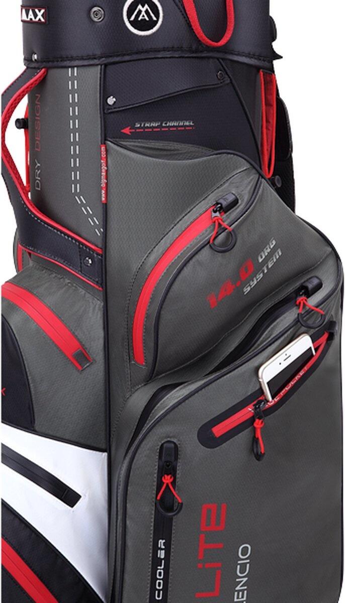 Big Max Dri Lite Silencio 2 Organizer Charcoal/Wit/Zwart Cartbag 7/7
