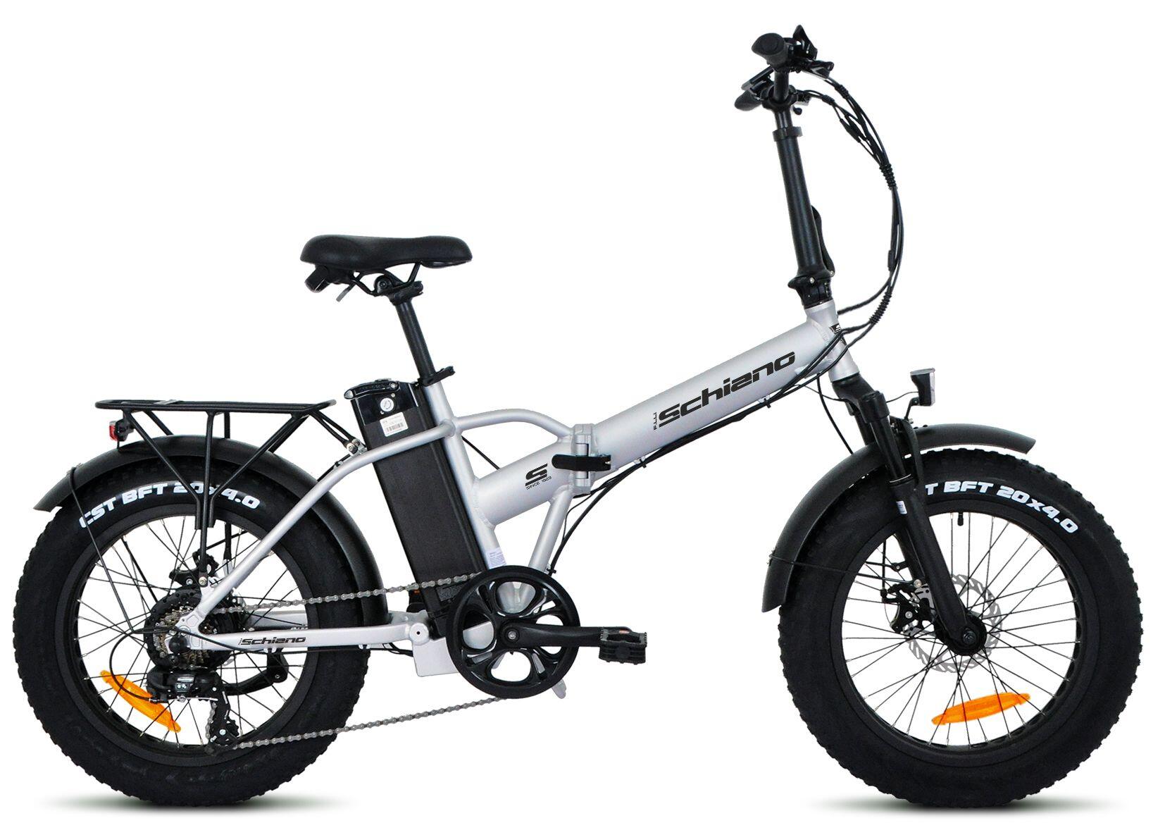 F.LLI SCHIANO Fat pieghevole 20″ acciaio, bici elettrica, ammortizzata