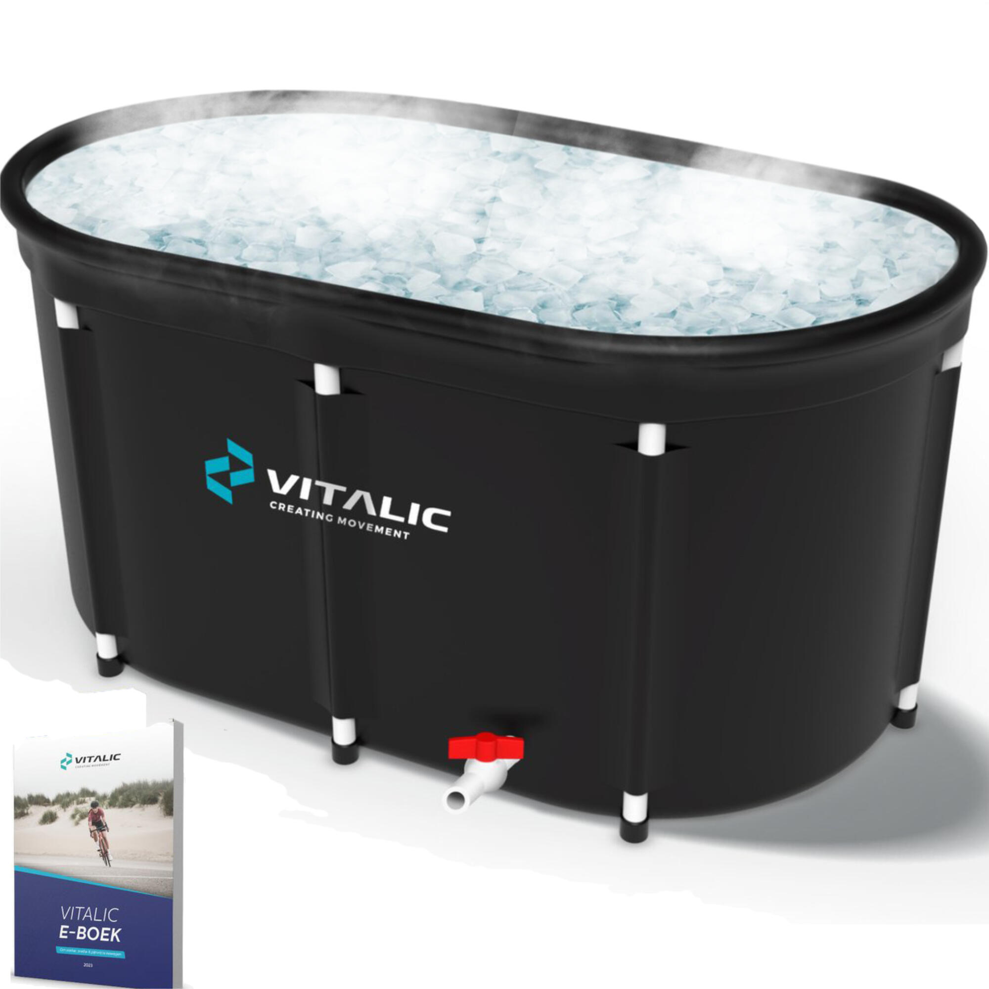 VITALIC Bagno di ghiaccio - Bagno per sedersi - Secchio per ghiaccio gonfiabile