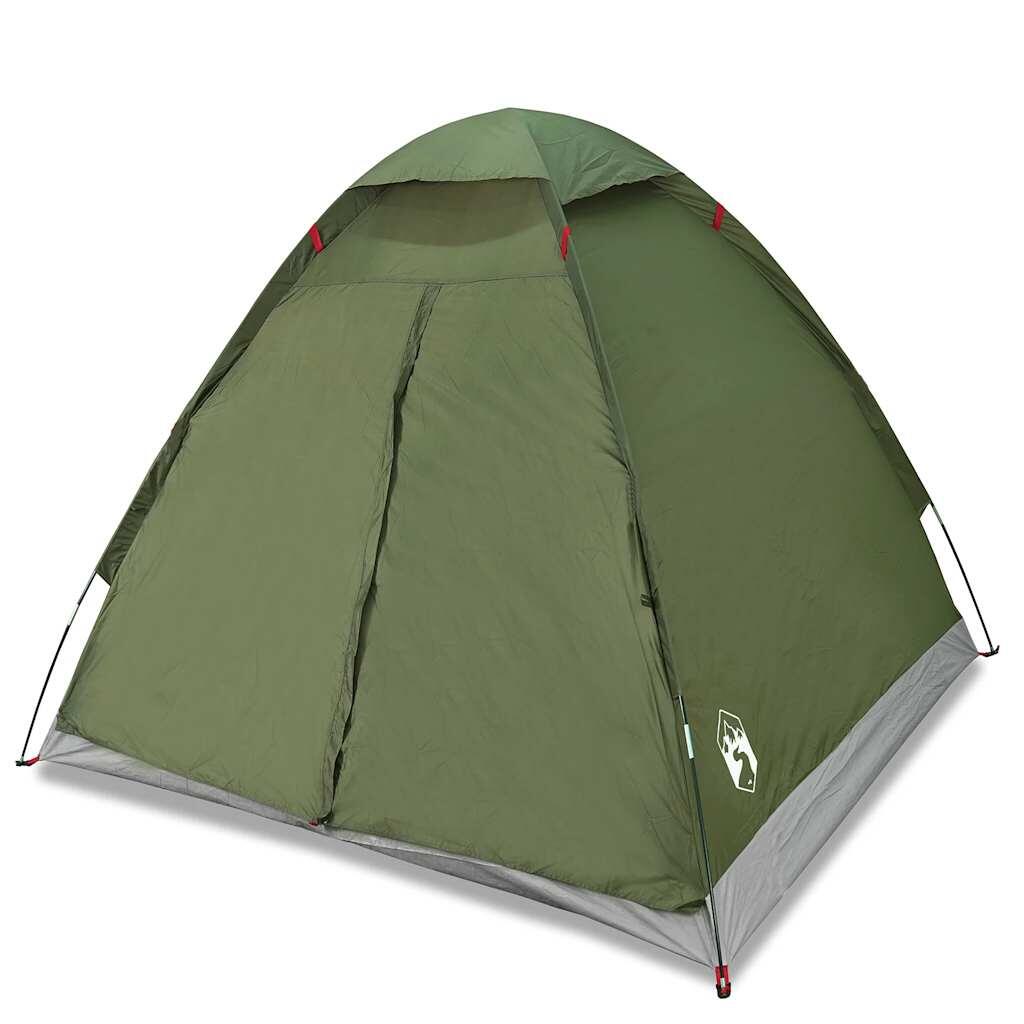 VidaXL Tenda a Cupola 2 Persone Impermeabile Verde Oliva 2/7