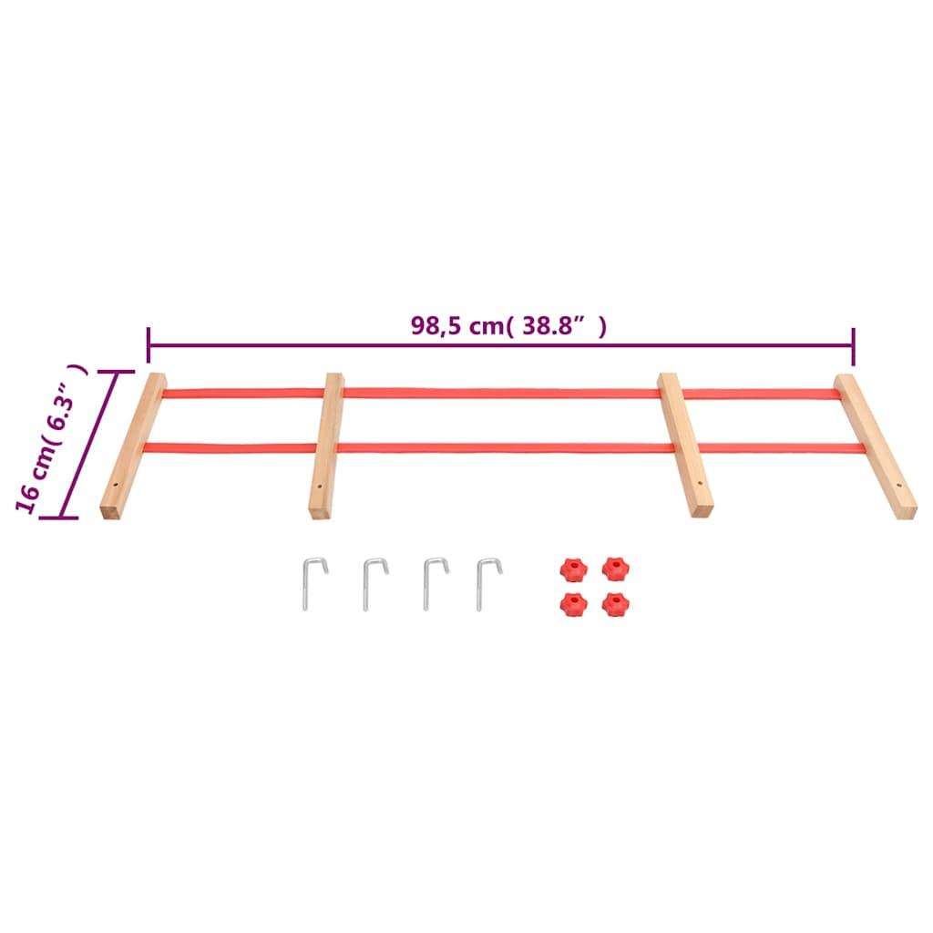 Respaldo para trineo madera contrachapada rojo 6/6