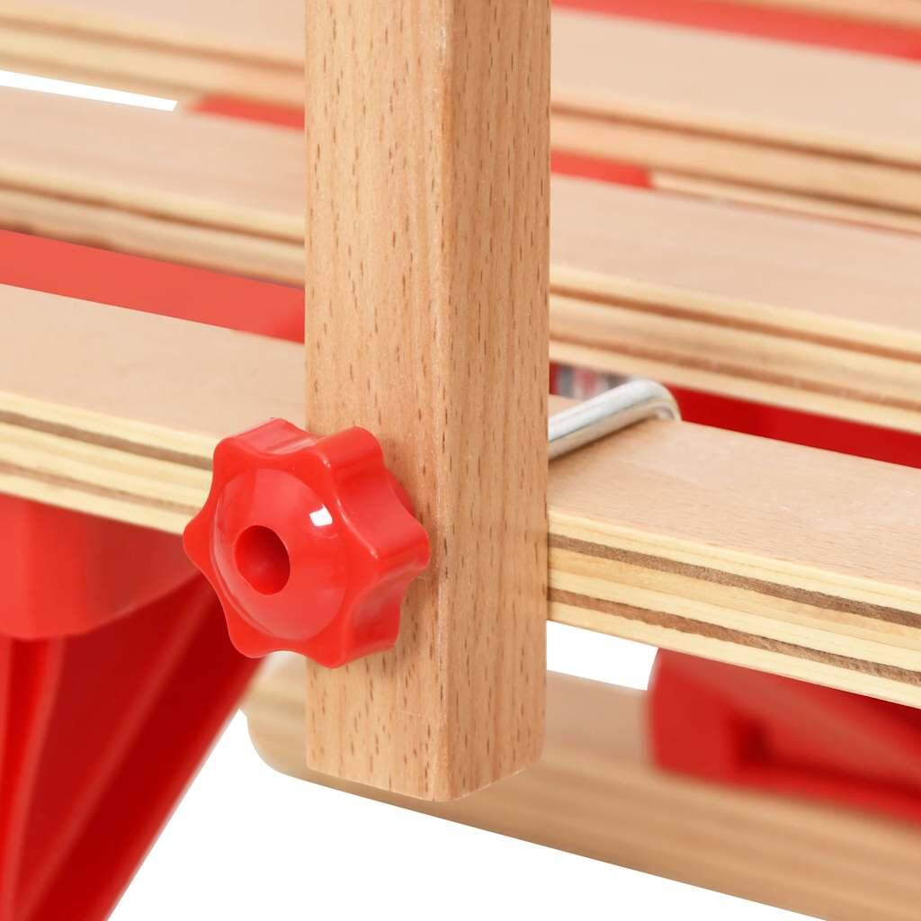 Respaldo para trineo madera contrachapada rojo 4/6