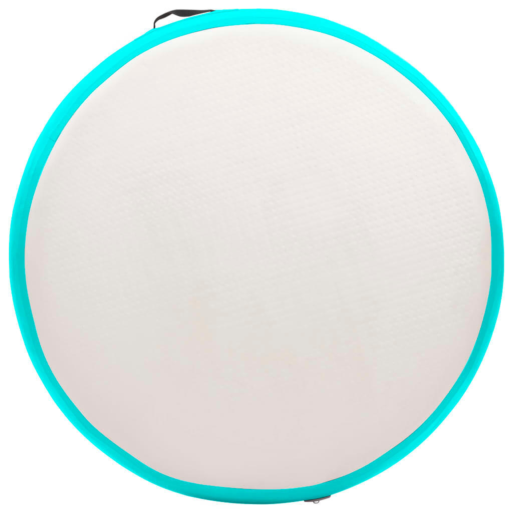 VidaXL aufblasbare Airtrack-Matte 100x100x15 cm PVC grau-grün 4/7