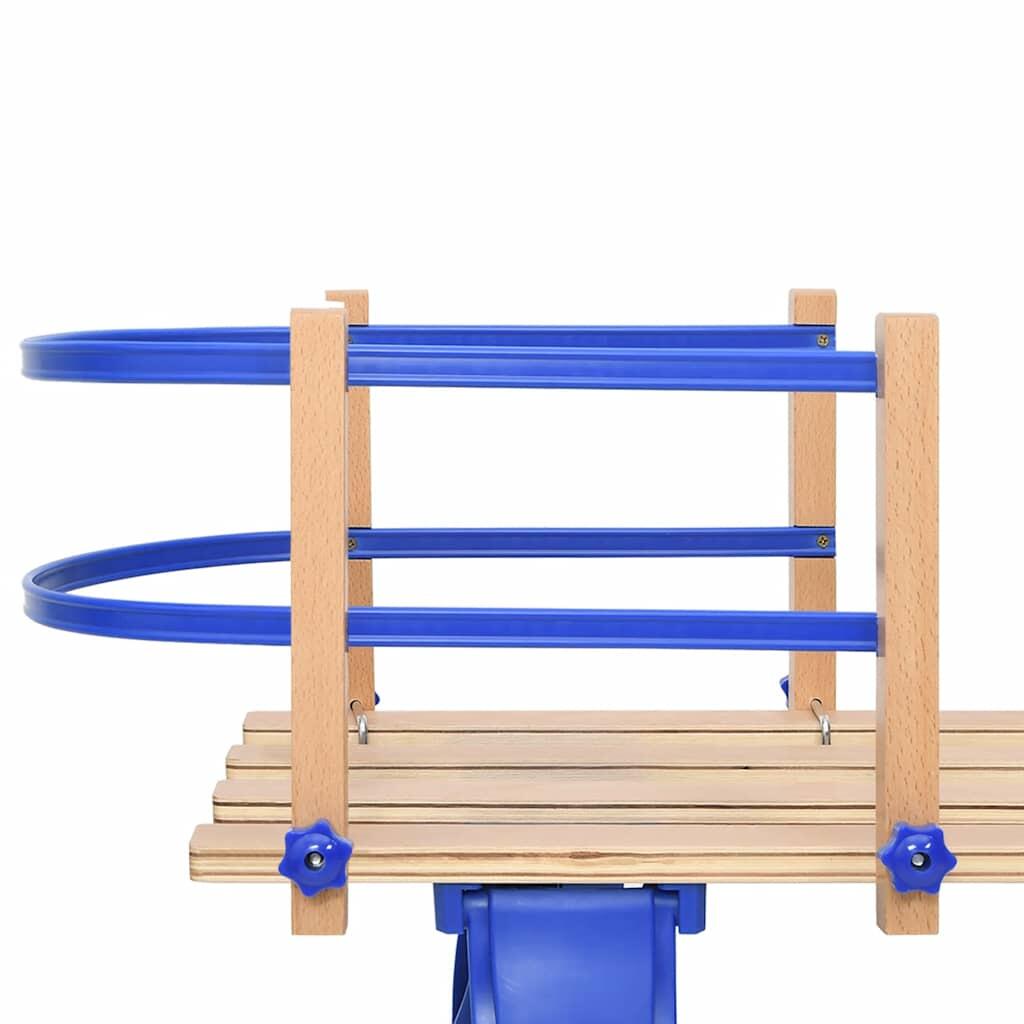VidaXL dossier pour luge en multiplex beige/bleu 3/6