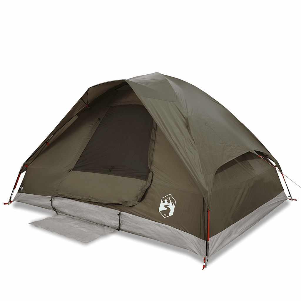 Tenda a cupola impermeabile VidaXL 4 persone marrone 2/7