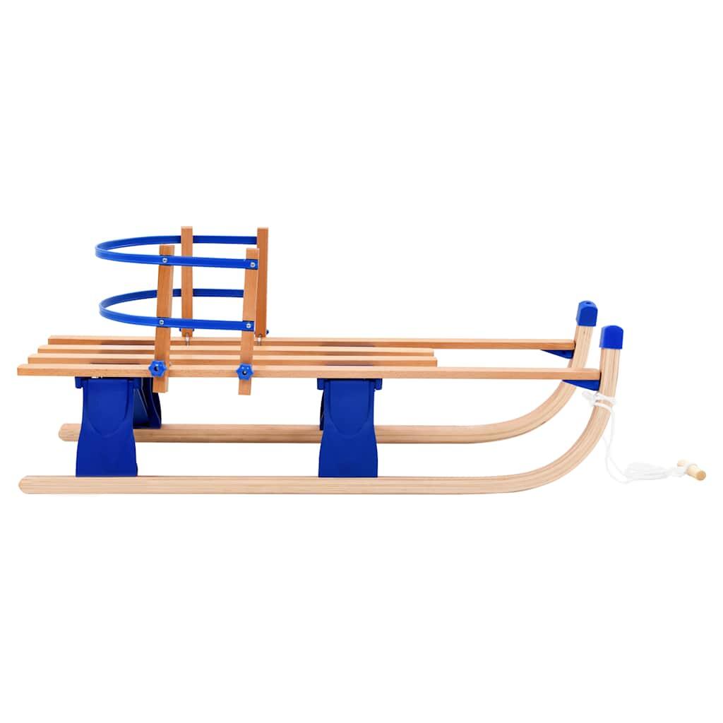 VidaXL Luge pliante en bois avec dossier 119 cm 4/7
