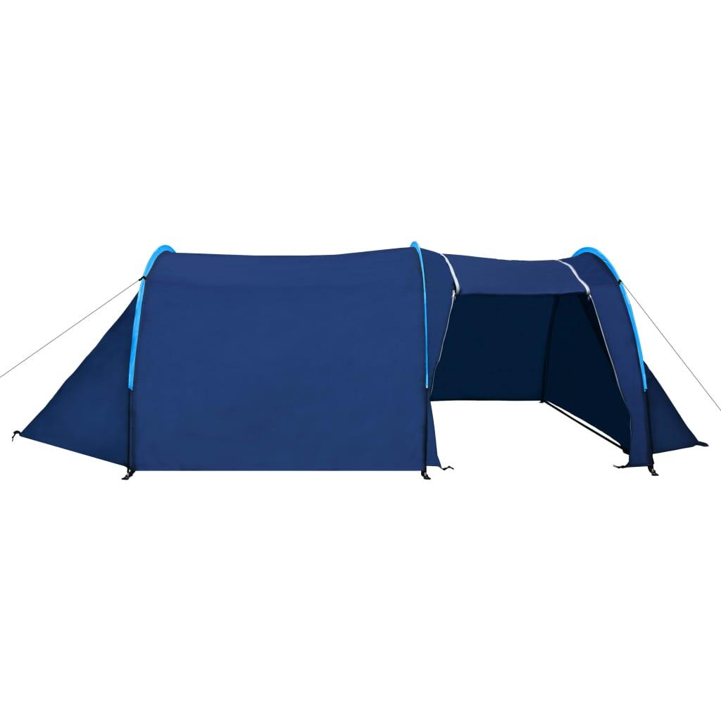 Vidaxl Tente 4 Personnes en Bleu Marine et Bleu Clair 3/7
