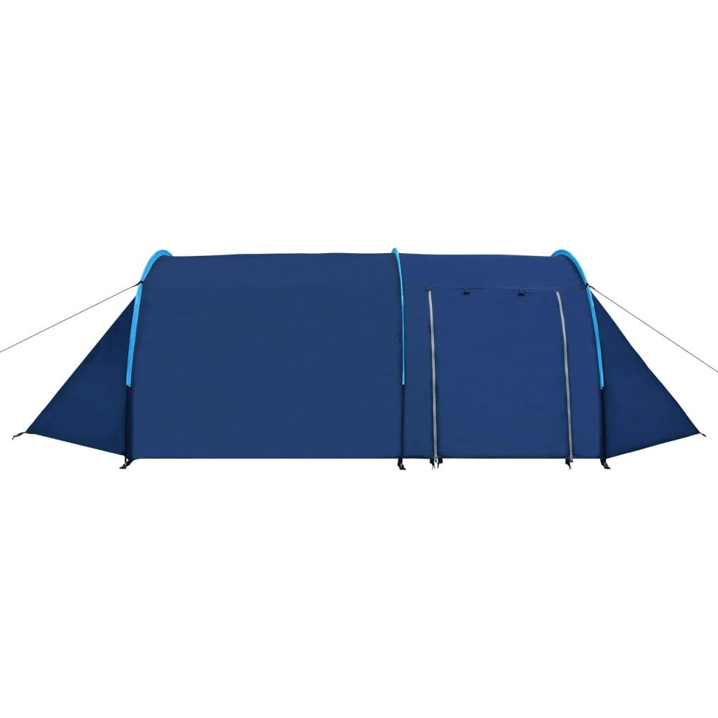 Vidaxl Tente 4 Personnes en Bleu Marine et Bleu Clair 2/7