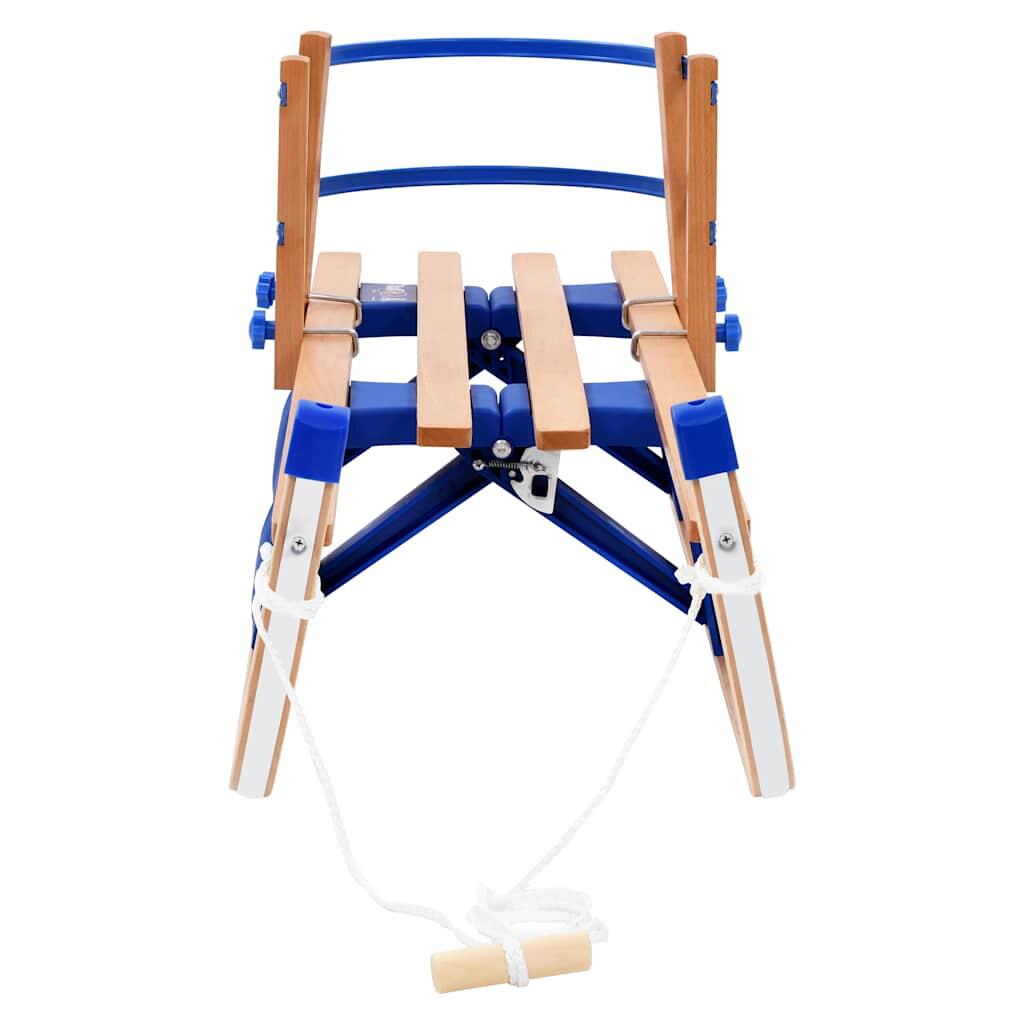 VidaXL Luge pliante en bois avec dossier 119 cm 2/7