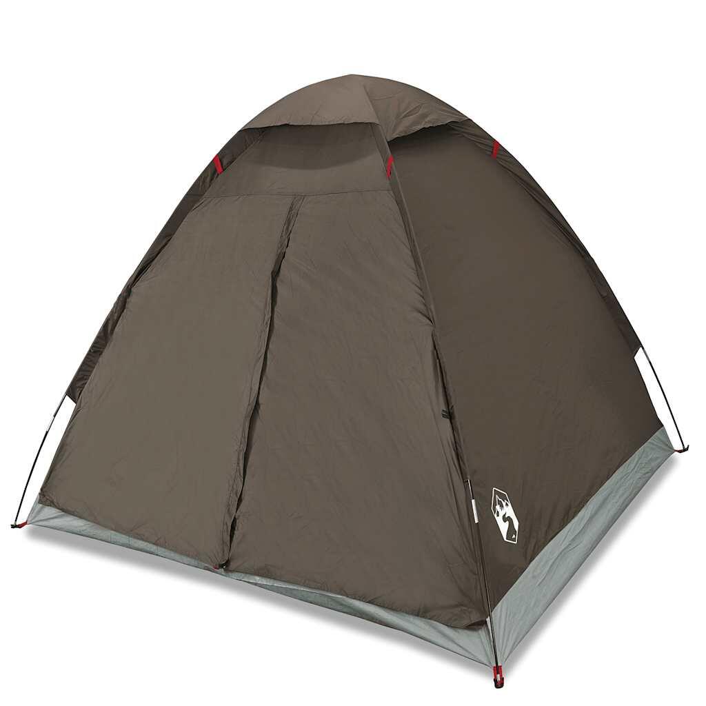 Tenda a cupola impermeabile VidaXL 4 posti marrone. 2/7