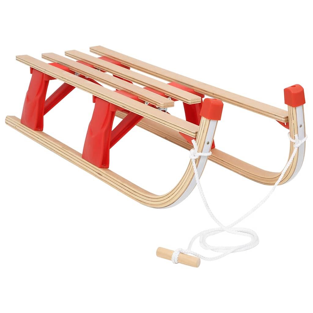 VIDAXL Trineo plegable de madera 110 cm