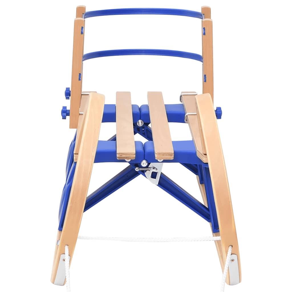VidaXL Luge pliable avec dossier 110 cm contreplaqué 2/7