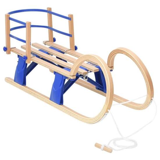VidaXL inklapbare slee met rugleuning 110 cm multiplex