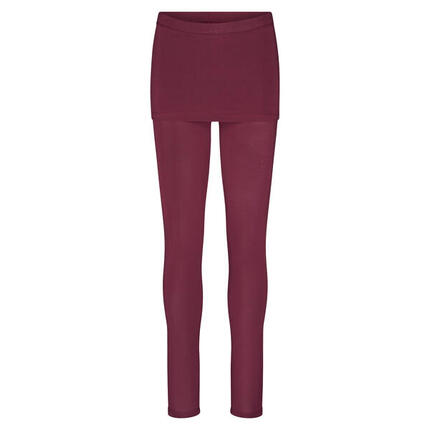 Hip Skirt Yoga Leggings mit Rock, weinrot M