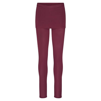 Hip Skirt Yoga Leggings mit Rock, weinrot M