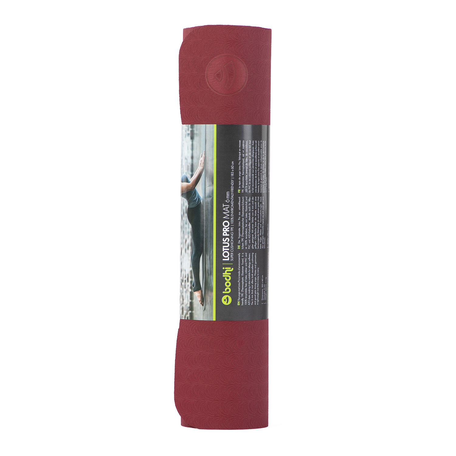 Tapis de yoga antidérapant Bodhi Lotus Pro 6 mm 6/7