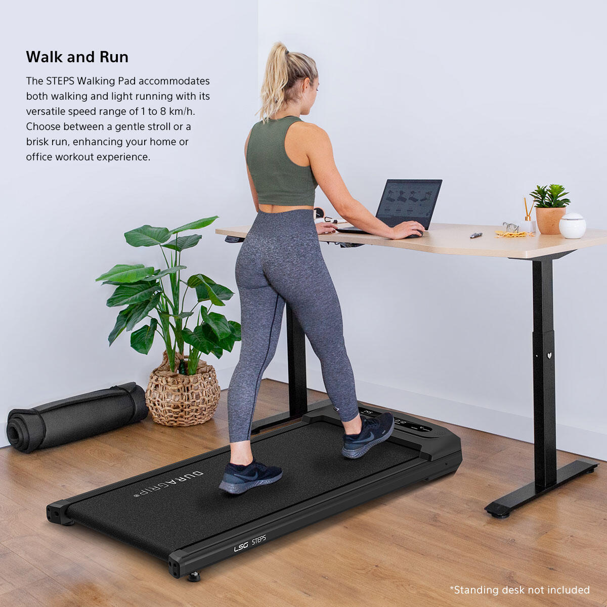 LSG STEPS Walking Pad Under Desk Treadmill