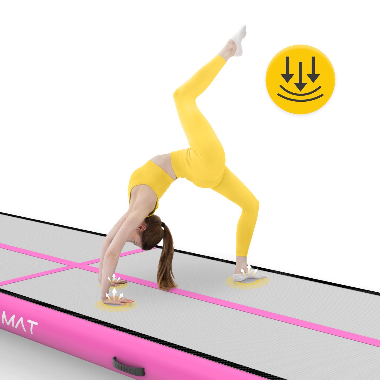 Ścieżka akrobatyczna gimnastyczna z pompką uniwersalna 4FIZJO AIR MAT 4 m 3/7