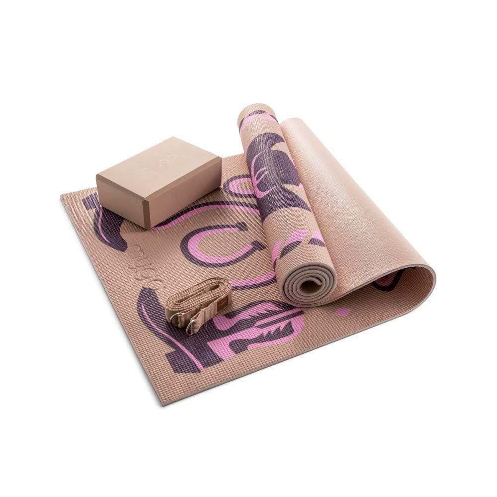 Zestaw do jogi myga Cowgirl Yoga Set: mata, klocek, pasek 2/7