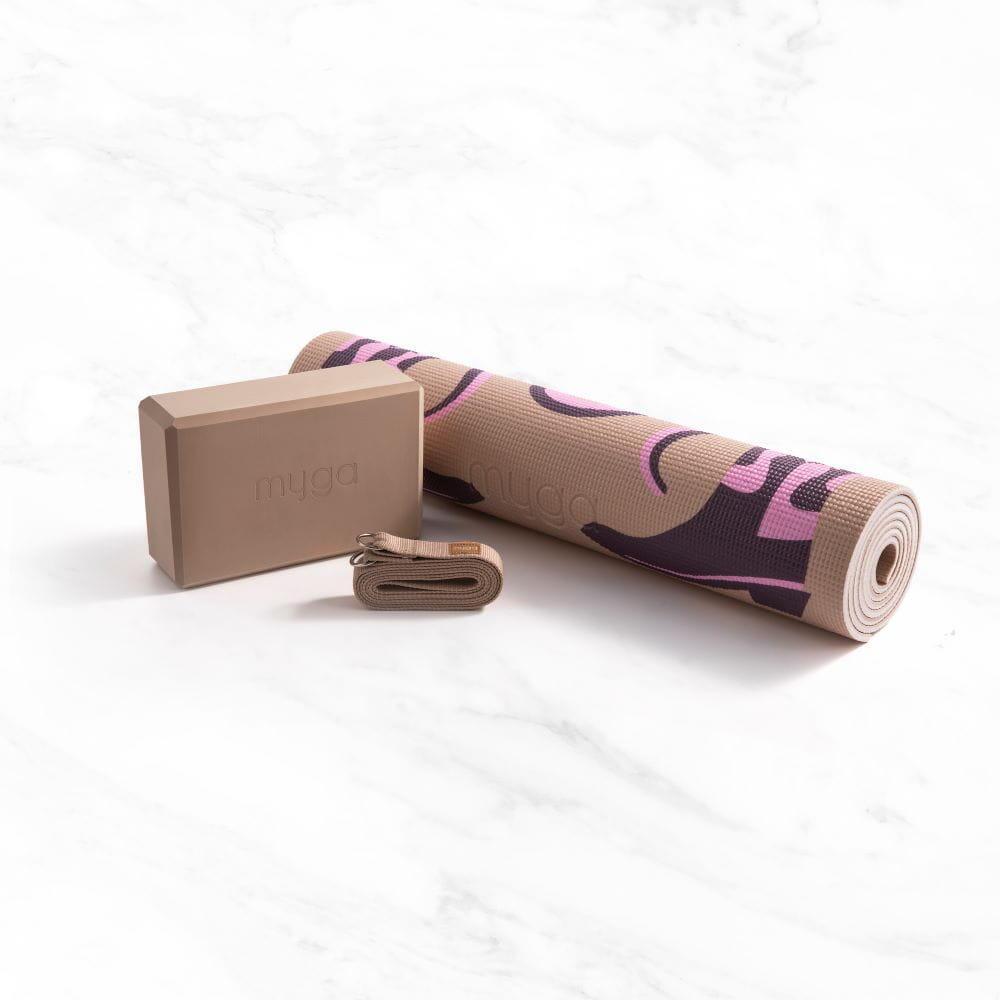Zestaw do jogi myga Cowgirl Yoga Set: mata, klocek, pasek 4/7