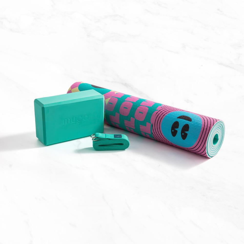 Conjunto de yoga Myga Spirit: esterilla, bloque y correa 4/7