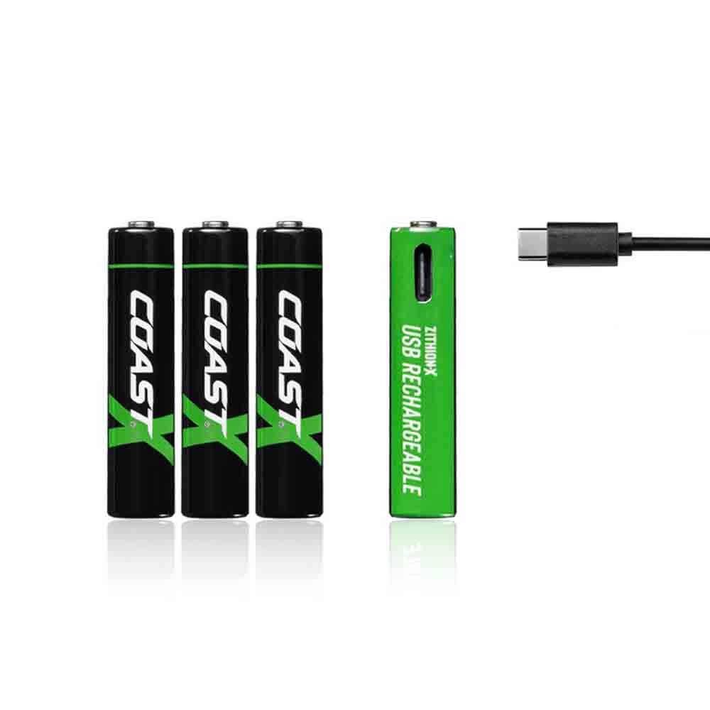 aaa出品 Amazon | COAST (コースト) 単4形 充電池 ZXAAA ZITHION-X 充電