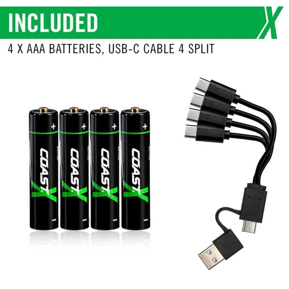 AAA Zithion-X R USB-C Ported Battery 充電電池