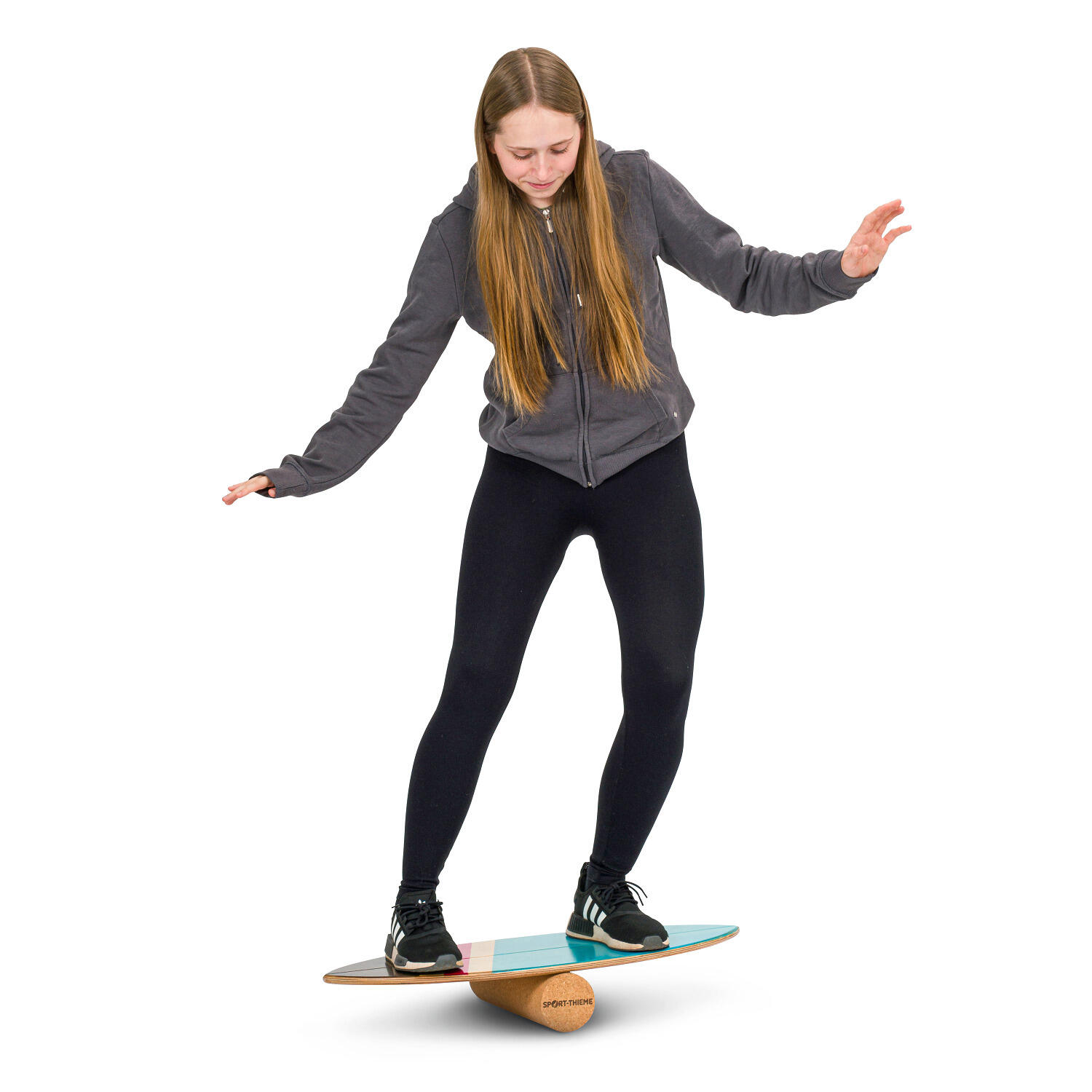Balance-Board Kork Surfer Klein Fitnesstraining Unisex 4/6