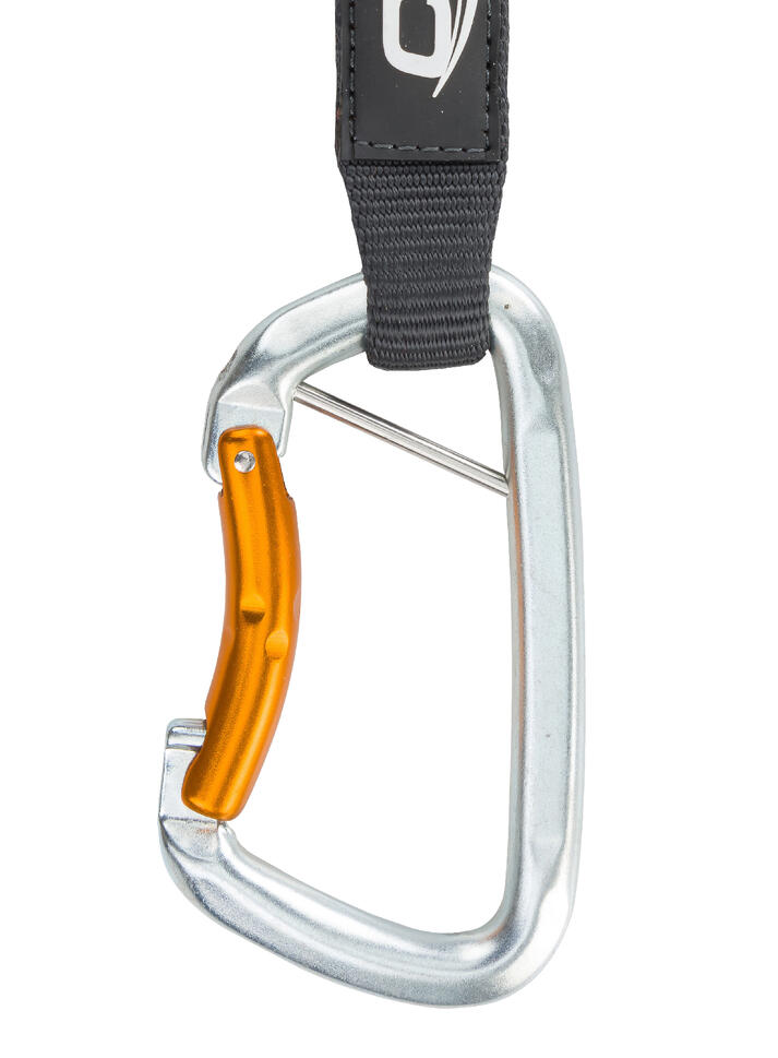 Ekspres wspinaczkowy Gym S Promo Set - silver/orange