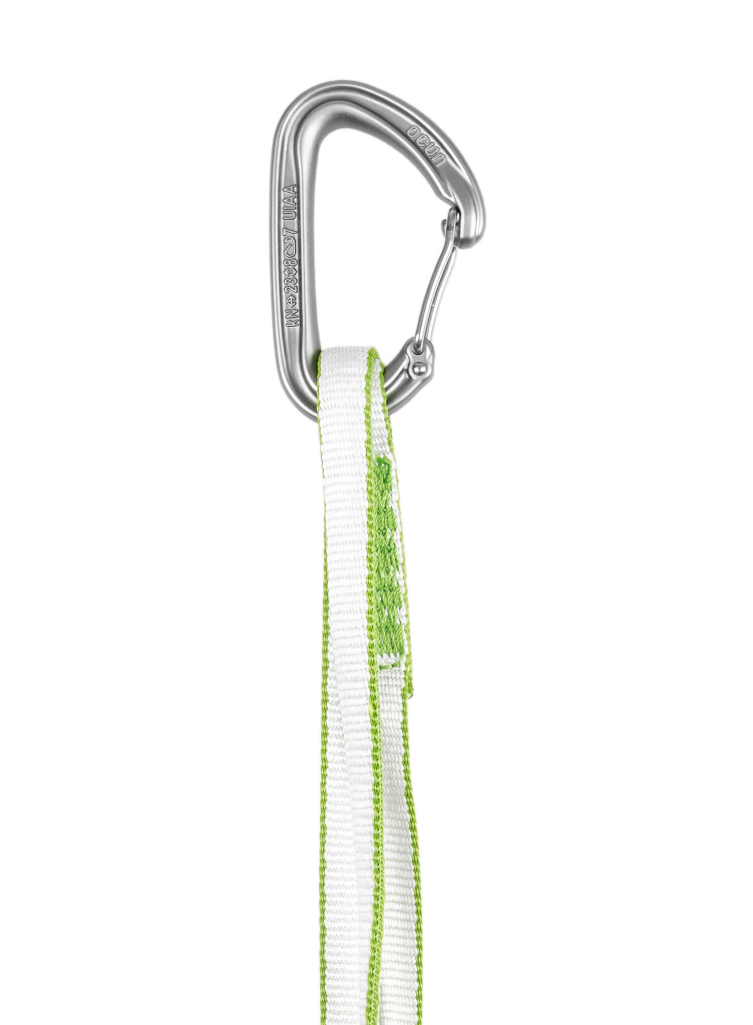 Ensemble mousquetons et dégaines Ocun Kestrel St-Sling Dyn green 3/3
