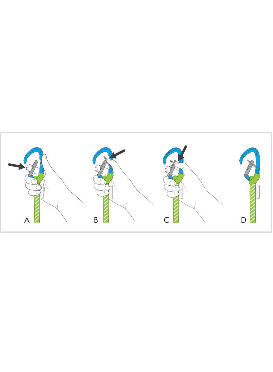 Mousqueton NIMBLE TRICKY Lever avec sangle 35 cm FIXIT 22 kN 3/6