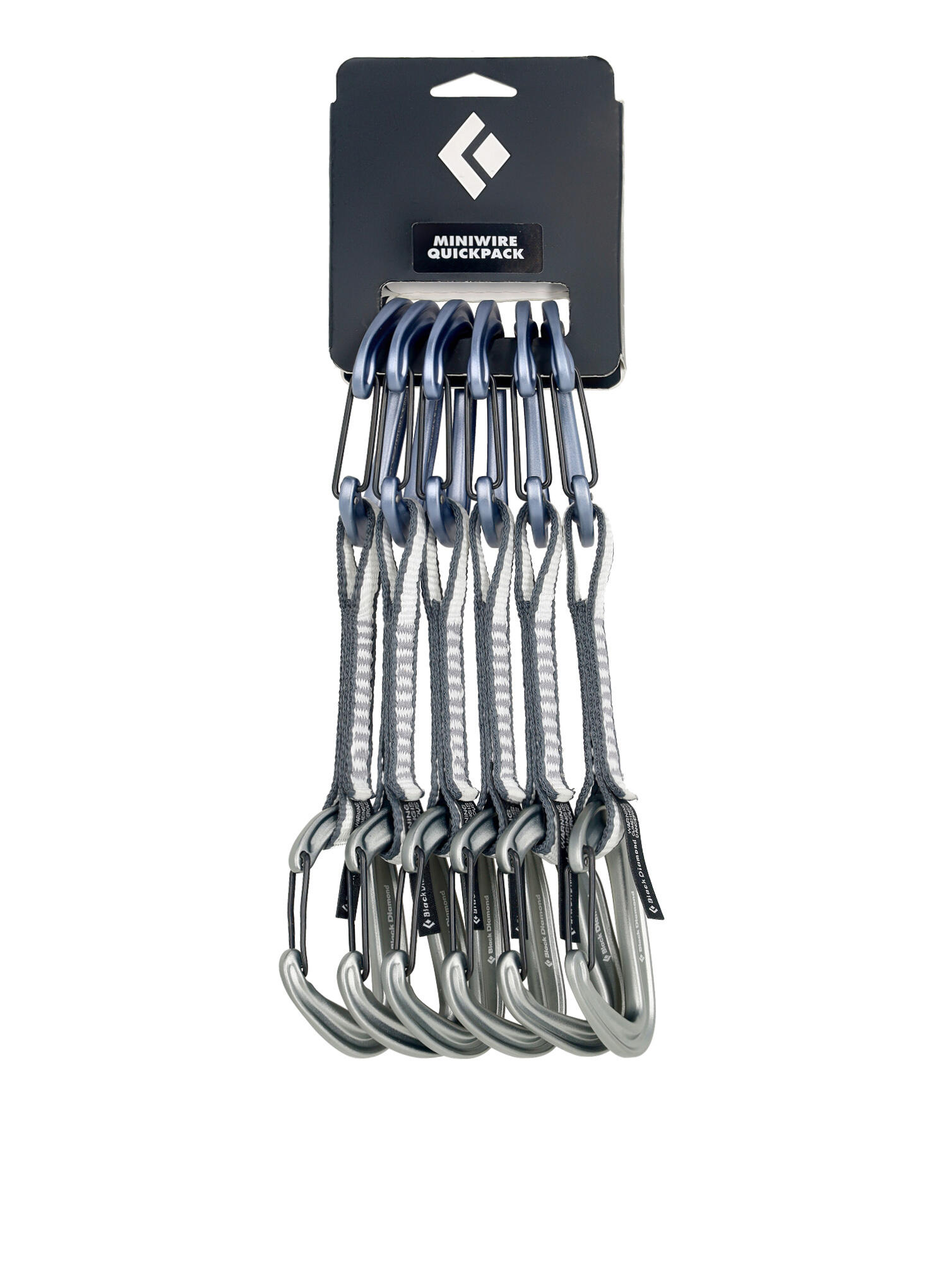 Dégaines Black Diamond MiniWire Quickpack 6x12 cm Dynex 10 mm, ultra-légères 1/4