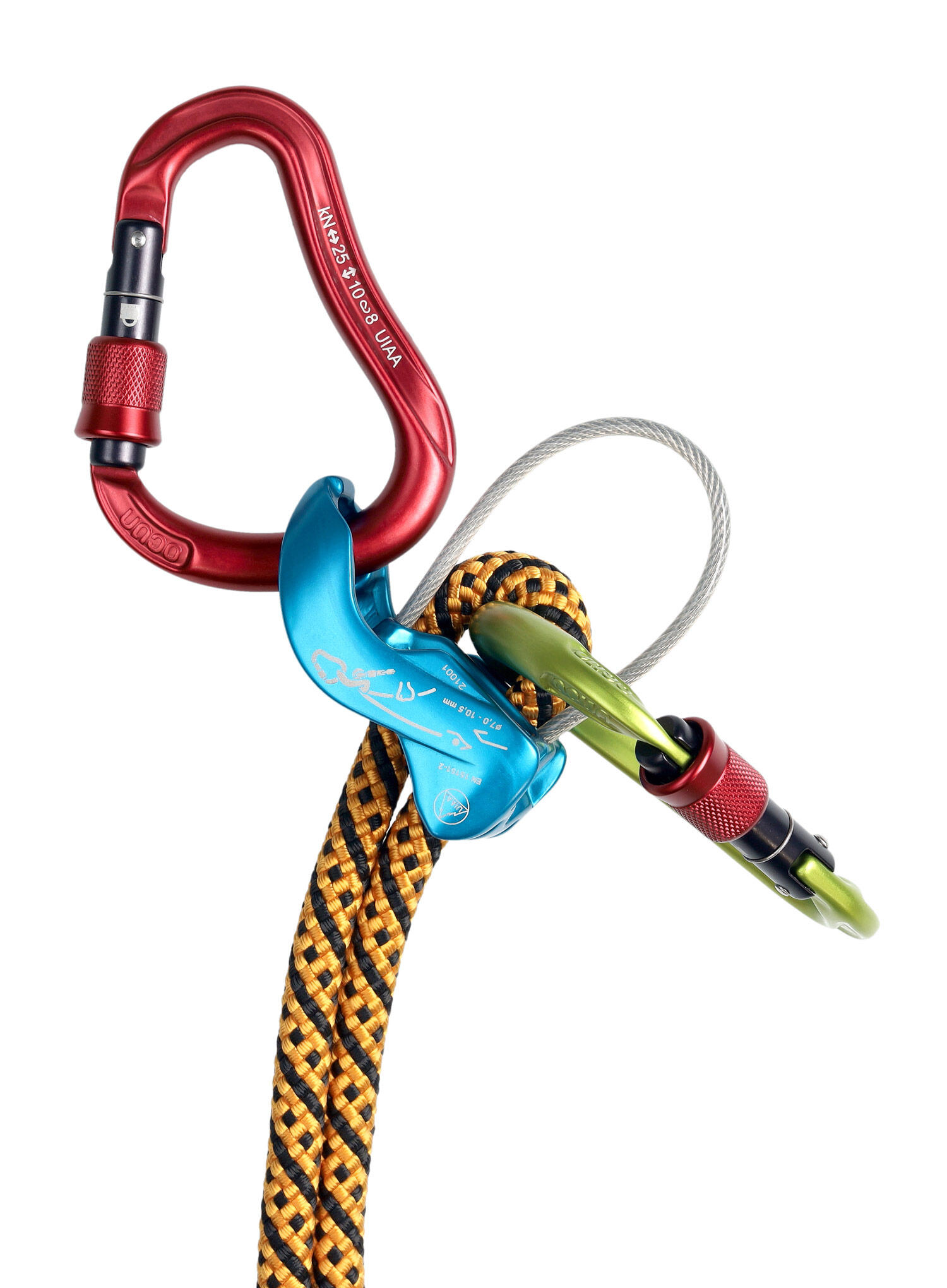 Folleto de descuelgue de alpinismo Ocun Habu 7/7