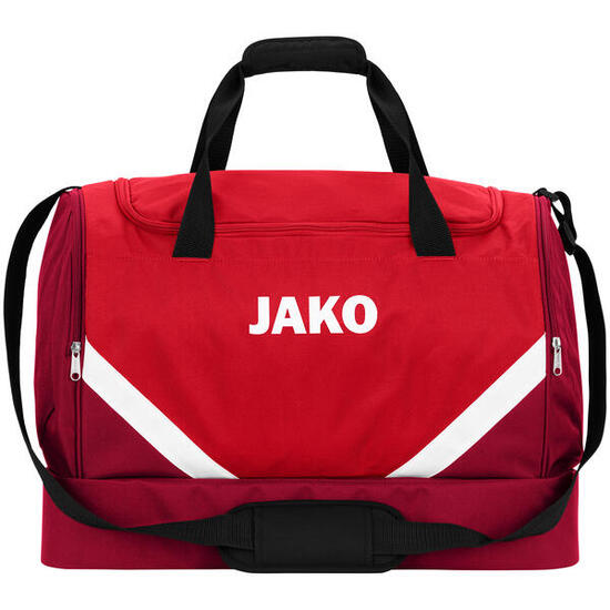 Jako Iconic Sac de Sport avec Compartiment Inférieur - Bordeaux / Rouge