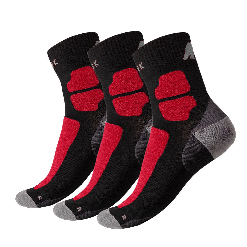 FJORK MERINO Merino Run 90 Socks - Pack of 3, merino, reinforcements, seamless