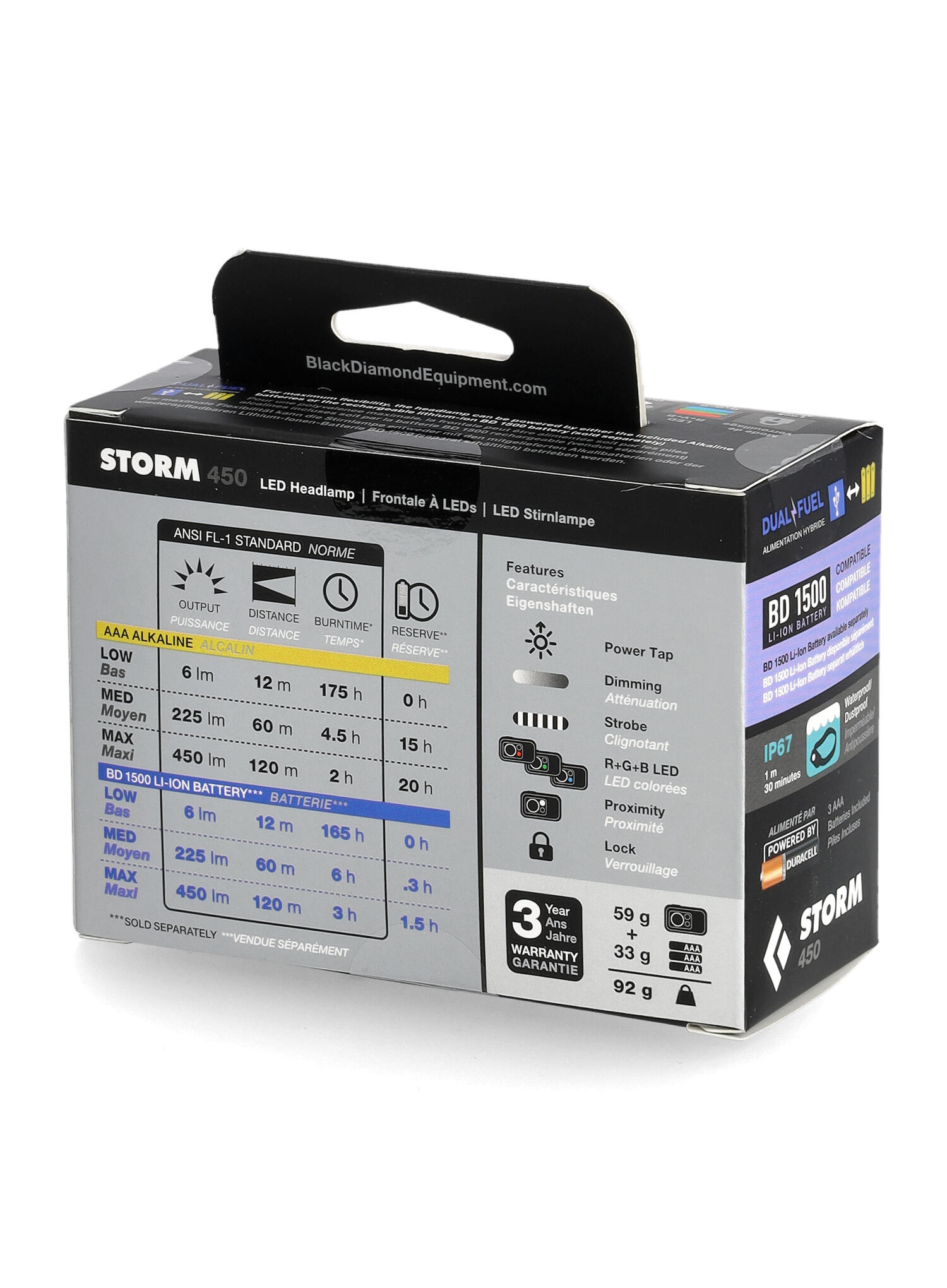 Lampada Frontale Storm 450Lm 7/7