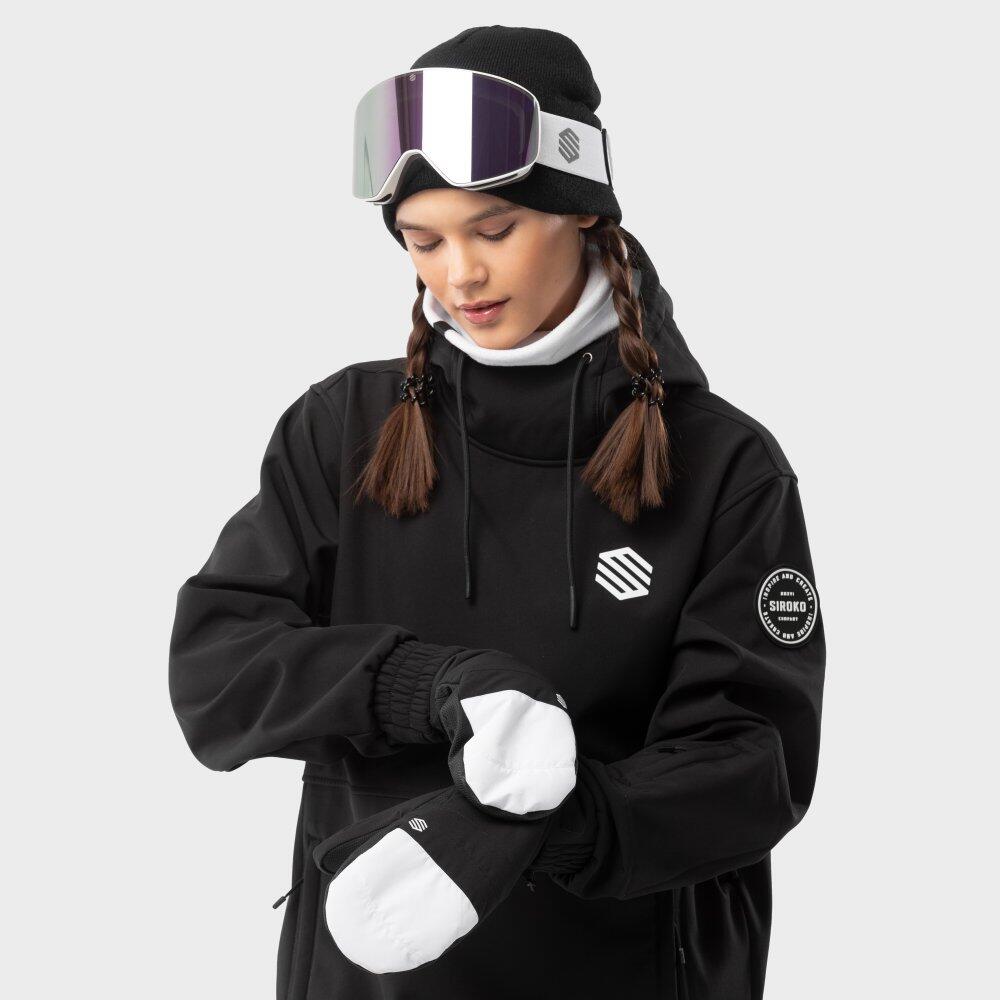 Moufles thermiques snowboard et ski Sports d'hiver Homme et Femme PITZTAL White 4/7